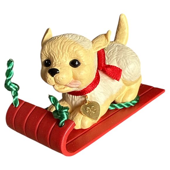 Lot of 3 Hallmark Keepsake Ornaments Gentle Nurse Puppy Love Tramp & Laddie Dogs - Picture 9 of 11